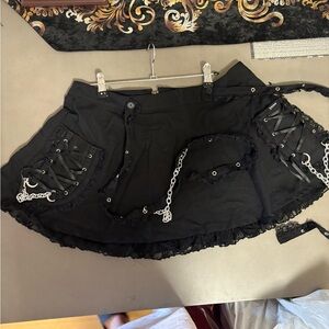 Tripp bondage style skirt with suspenders